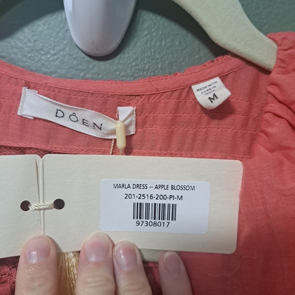 Doen Marla Midi Dress Apple Blossom Medium NWT - Picture 7 of 9